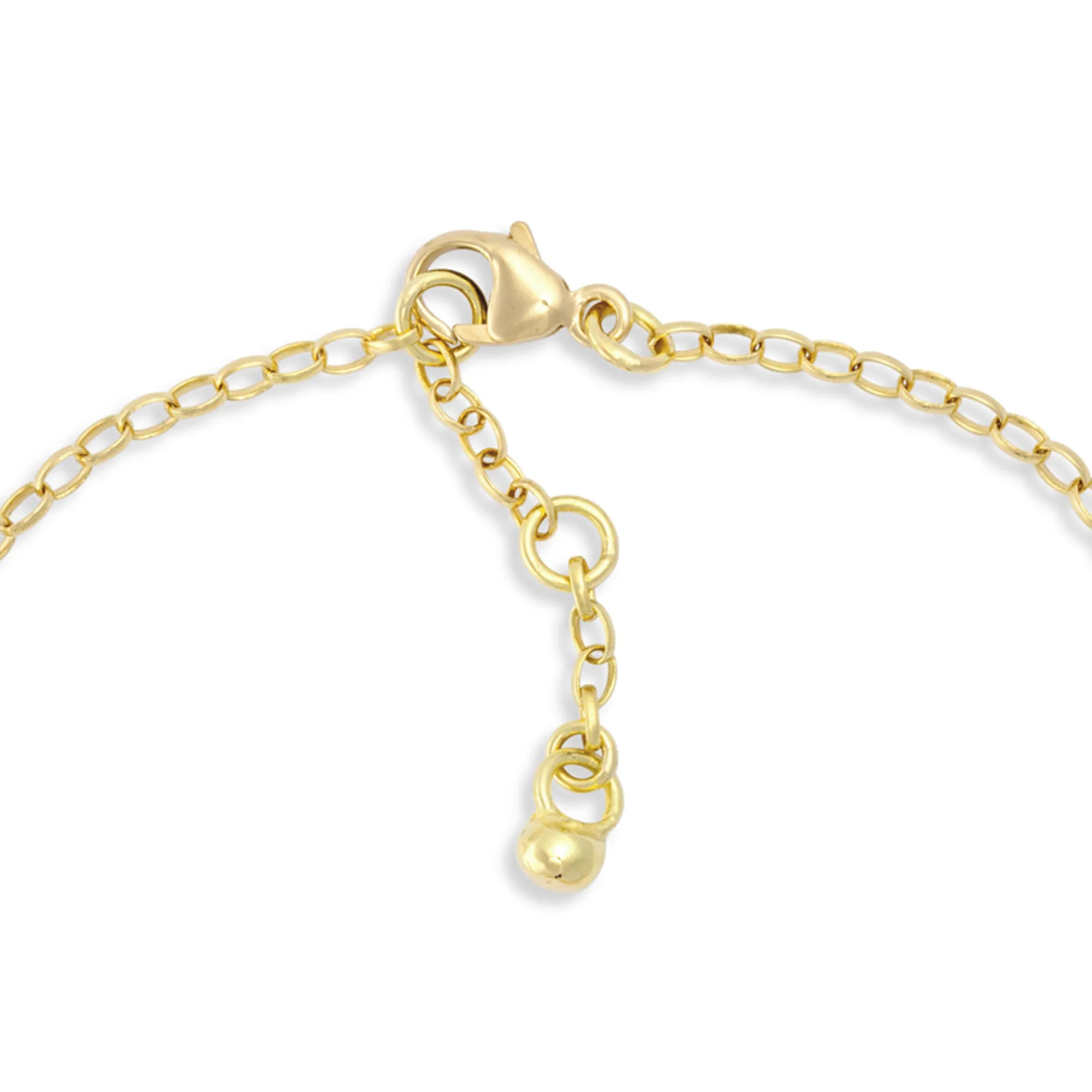 Gold & Diamond Tiny Algerian Loveknot Necklace