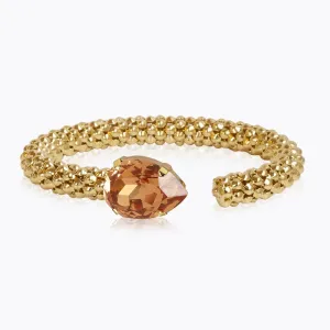 Gold Classic Rope Light Colorado Topaz Bracelet