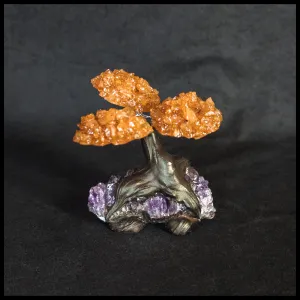 GSTsz1 Gemstone Tree - Citrine and Amethyst