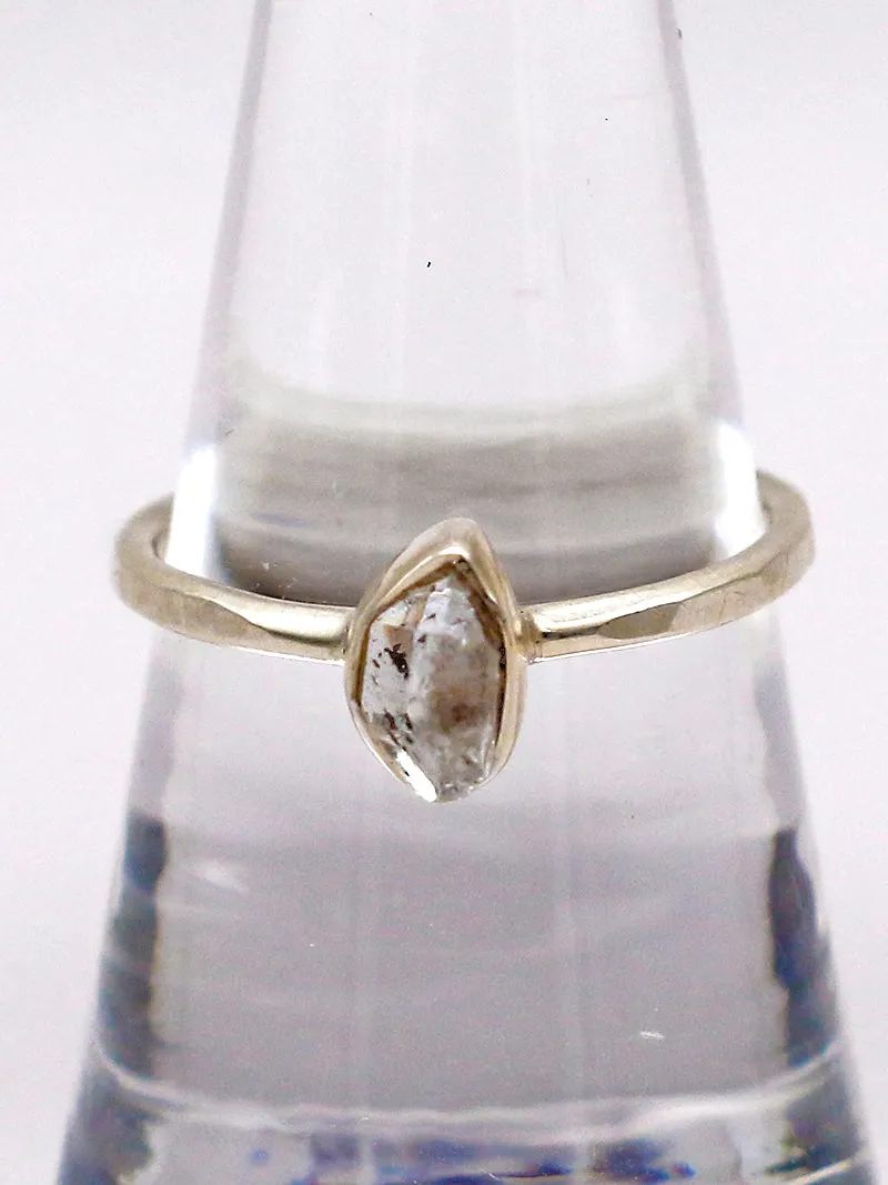 Hiouchi Sterling Silver Stone Stacker Ring | Herkimer Diamond