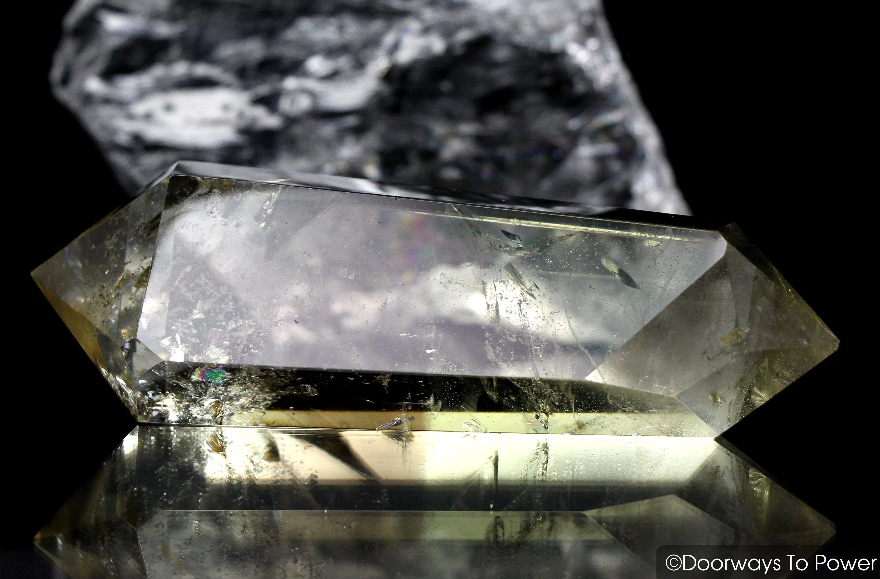 John of God Citrine Double Terminated Phantom Quartz Isis Crystal