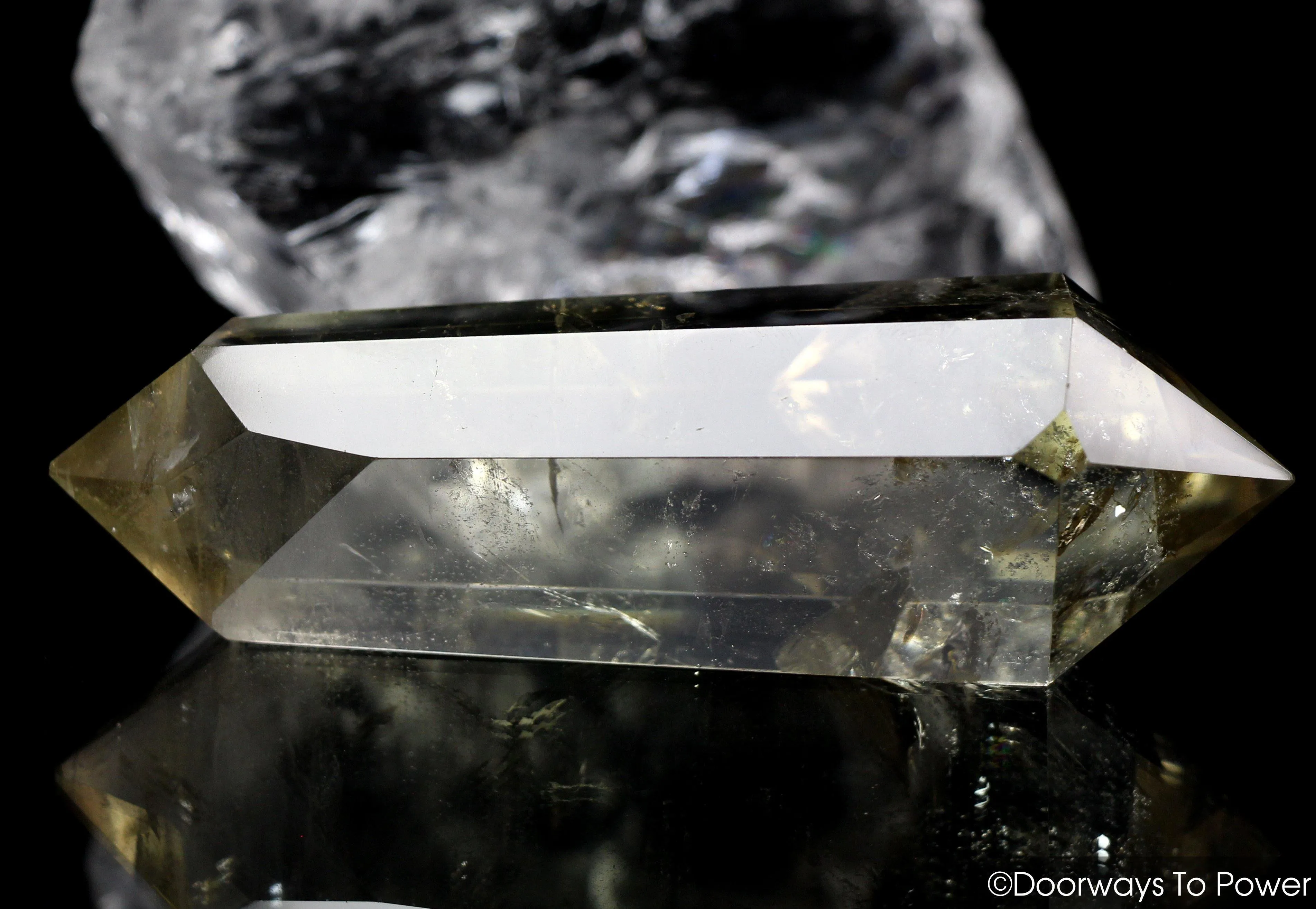 John of God Citrine Double Terminated Phantom Quartz Isis Crystal