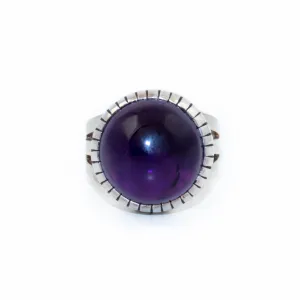 Juicy Round Amethyst Ring