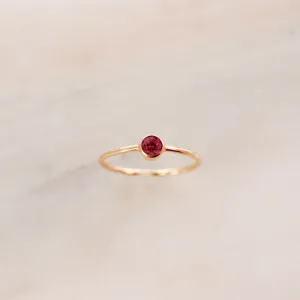 July Birthstone Ring ∙ Pink Ruby