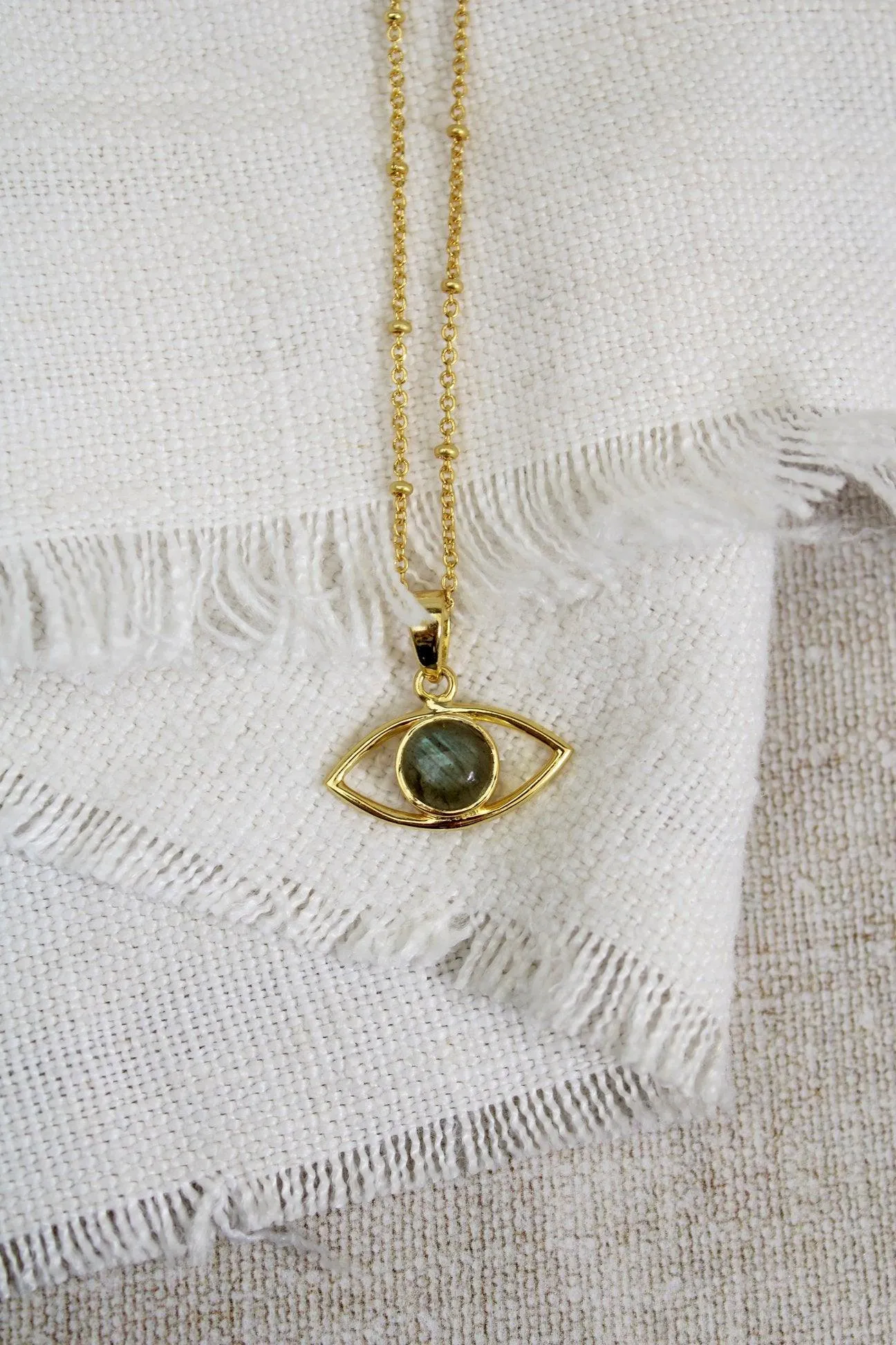 Labradorite Eye Necklace