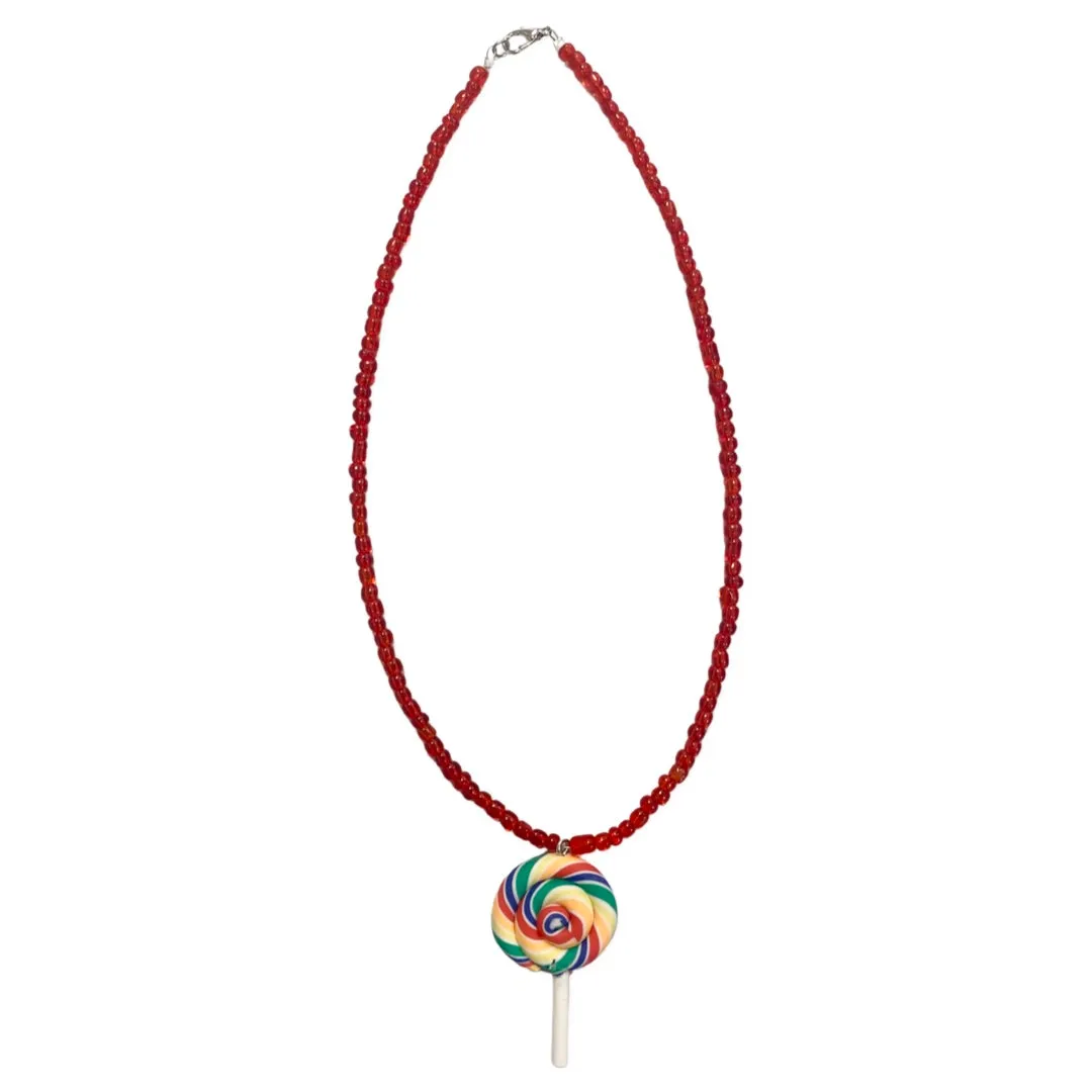 Lollipop Beaded Necklace