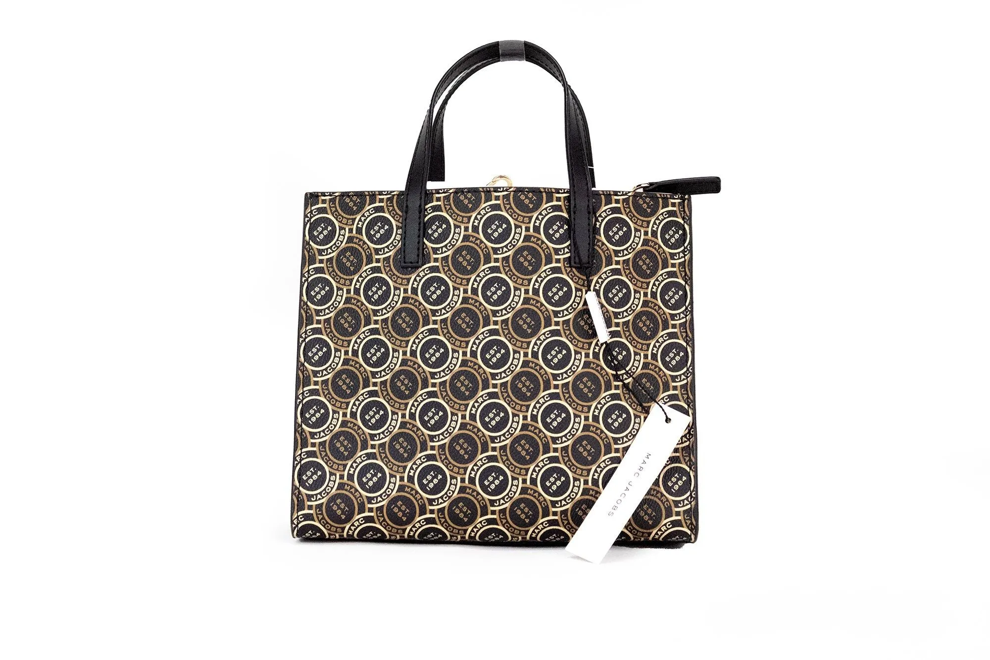 Marc Jacobs Grind Mini Signet Tote Bag (Black Multi)