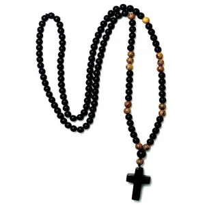 Men's Christian Necklace <br> Rosary Bead