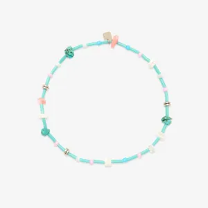 Mixed Gemstone Chip Anklet