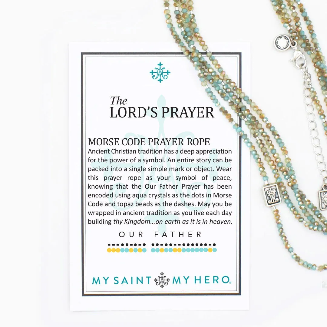 My Saint My Hero Morse Code Prayer Rope