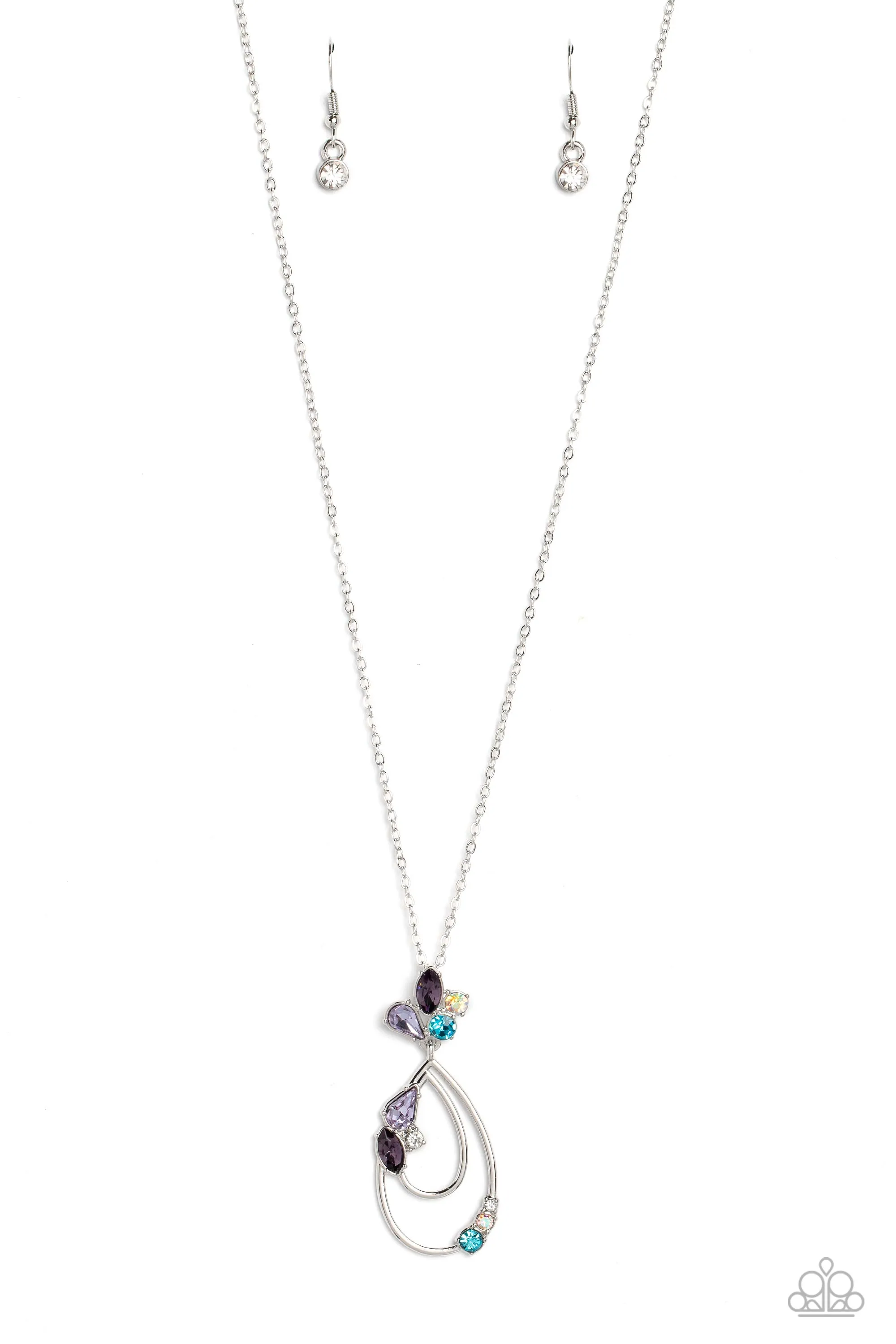 Necklaces Sleek Sophistication - Purple N2304