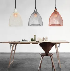 Nunzia Glossy Design Caged Mesh Pendant Light