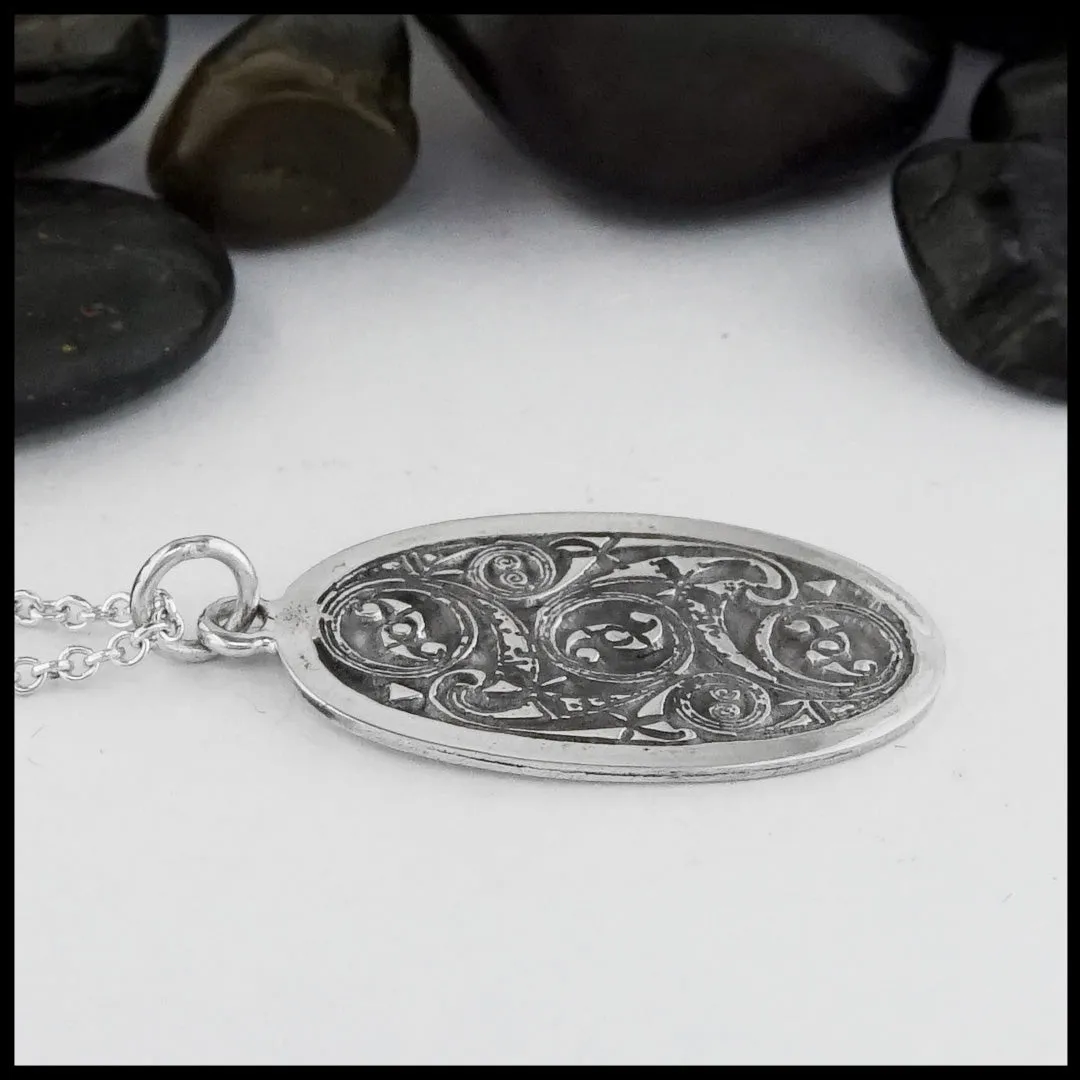 Ornate Oval Celtic Pendant