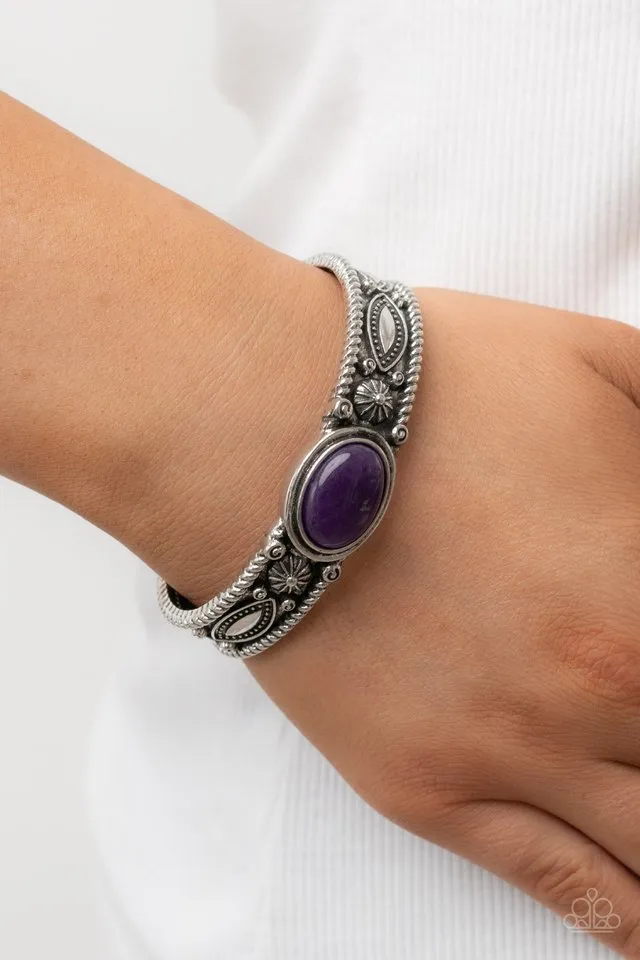 Paparazzi Bracelet ~ Rural Repose - Purple