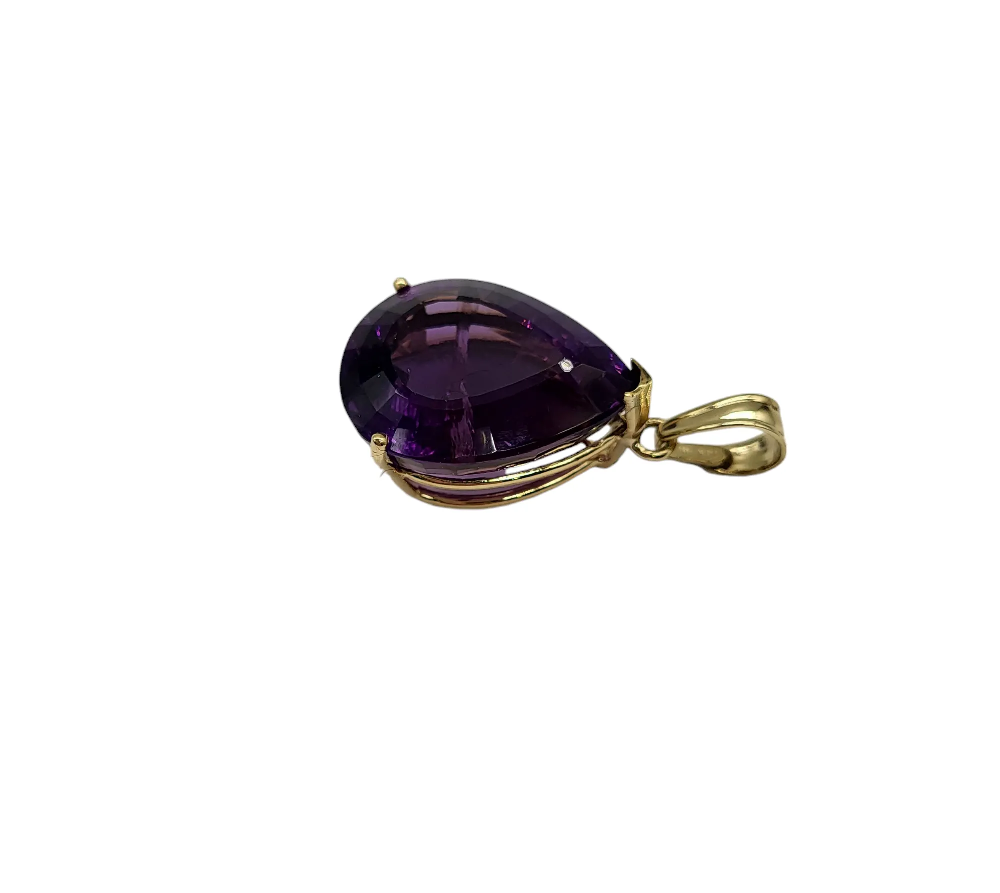 Pear-Shaped Amethyst Pendant