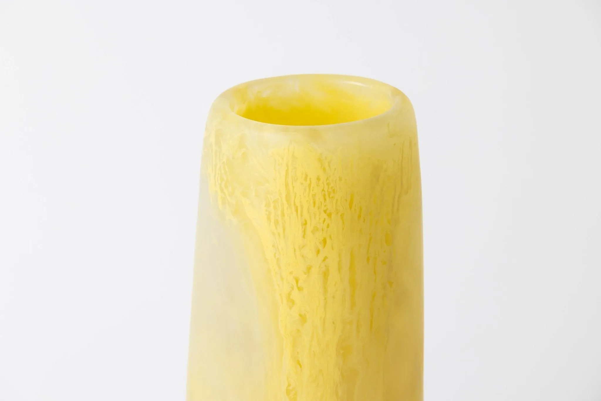 Pebble Tall Vase Citrine