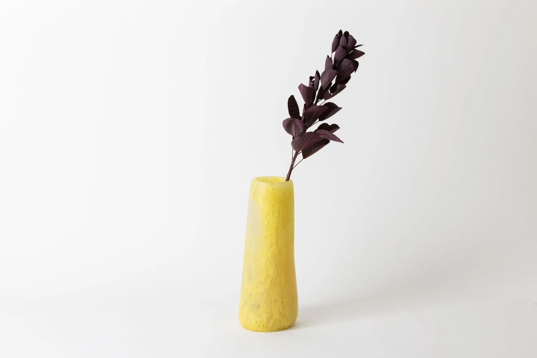 Pebble Tall Vase Citrine