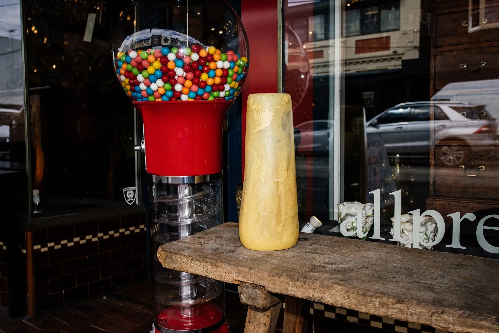 Pebble Tall Vase Citrine