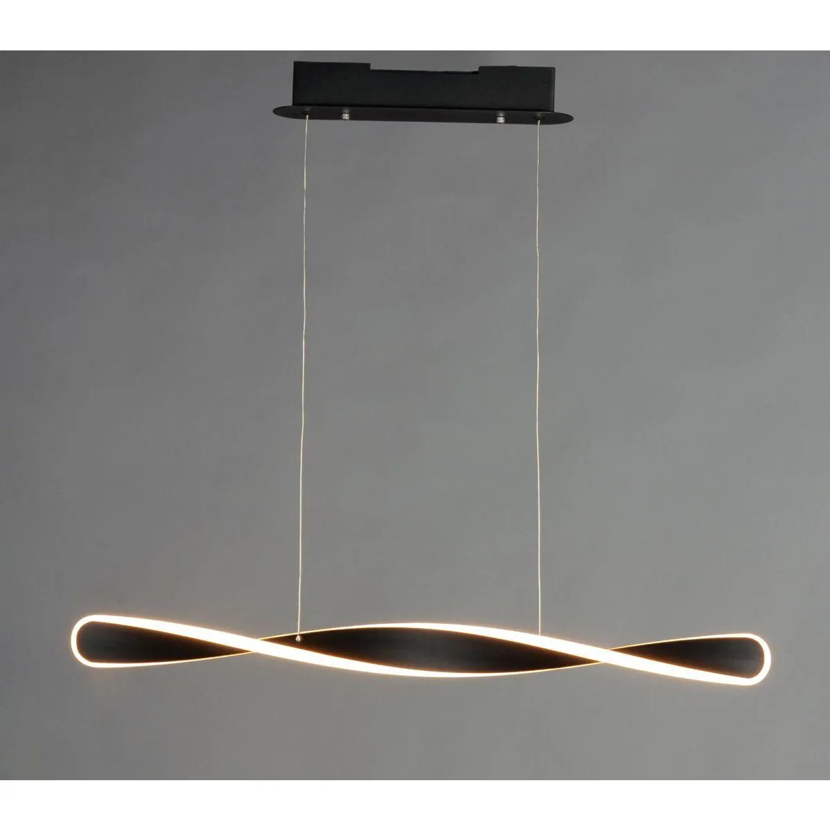 Pirouette 40 in. LED Pendant Light Black finish