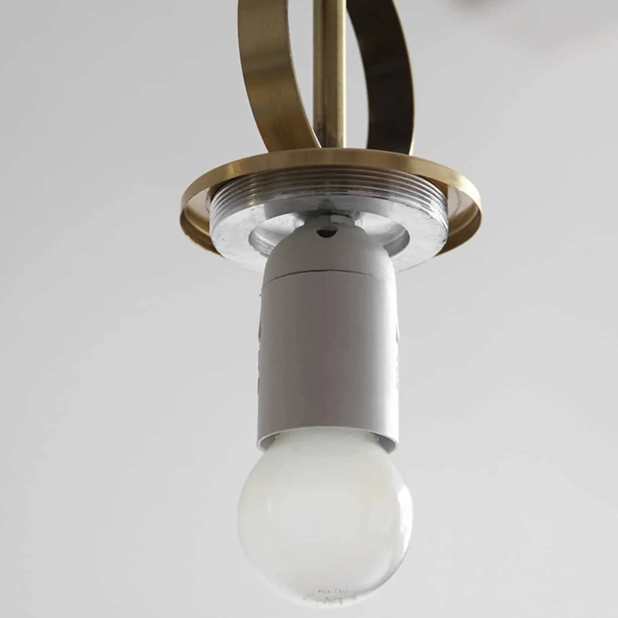 RIKKE Golden Lift Glass Ball Pendant Light