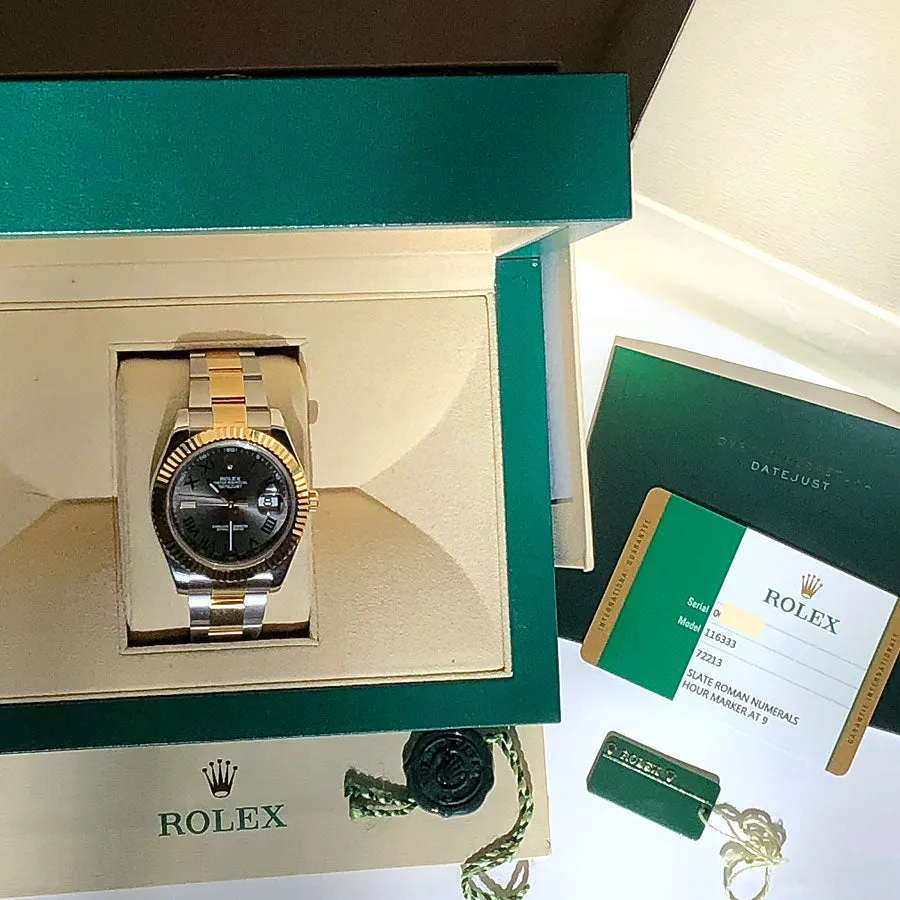 Rolex Datejust II 41mm Slate Dial