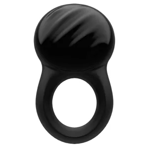 Satisfyer Signet Black Silicone Vibrating Cock Ring with App Control