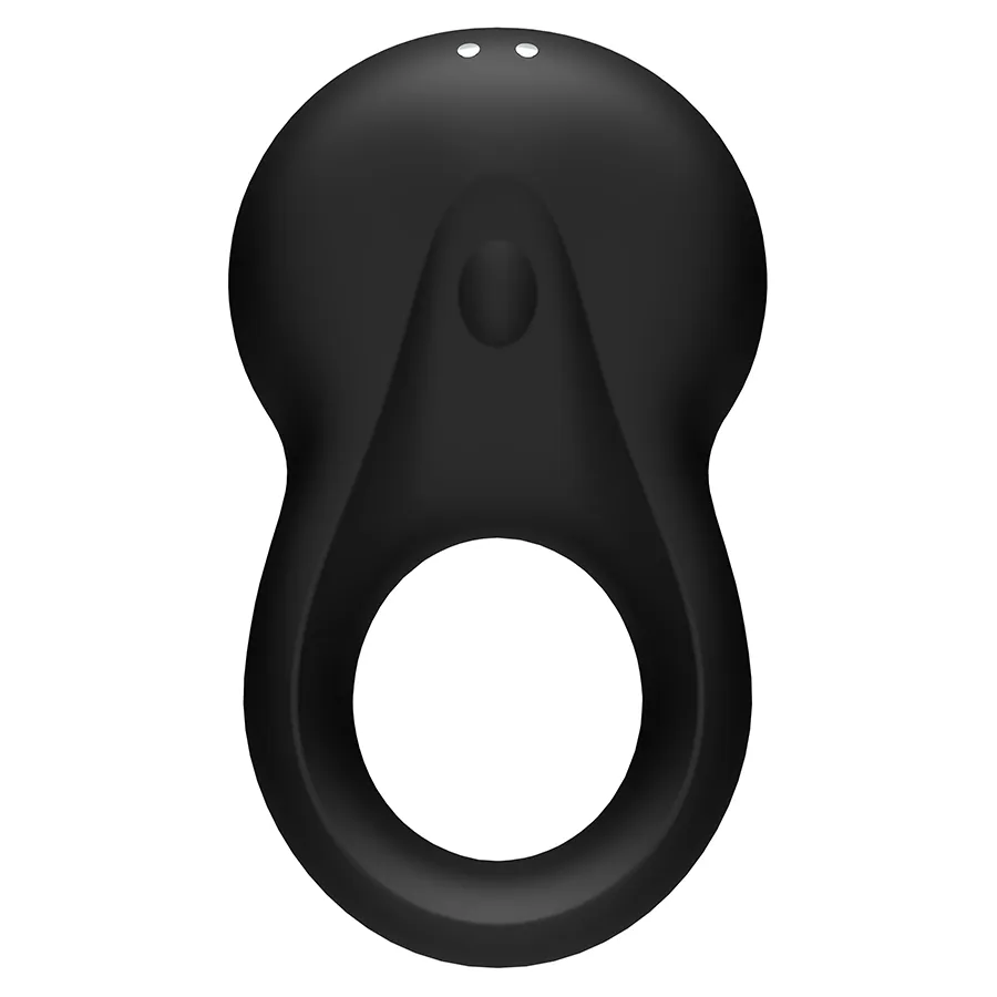 Satisfyer Signet Black Silicone Vibrating Cock Ring with App Control