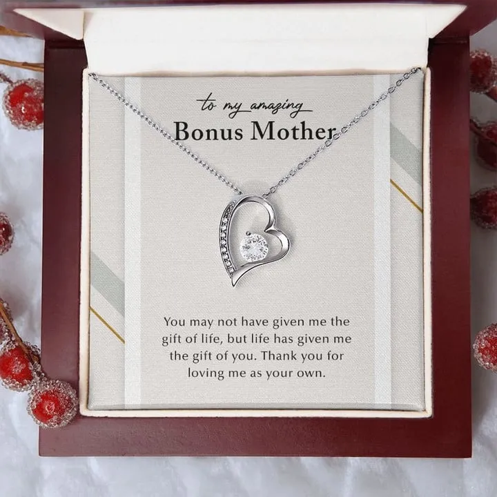 Sentimental Gift for Bonus Mother, Step Mom Gift, Present for Stepmom Bonus Mom Necklace, Stepmom Necklace, Step Mother's Day Gift from Bride