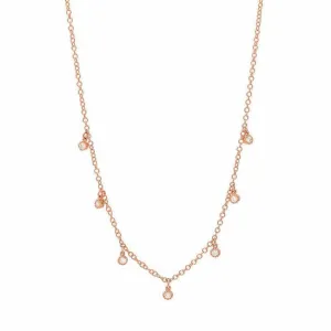 Seven Diamond Dangle Necklace