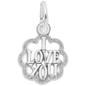 Silver I Love You Charm 1976