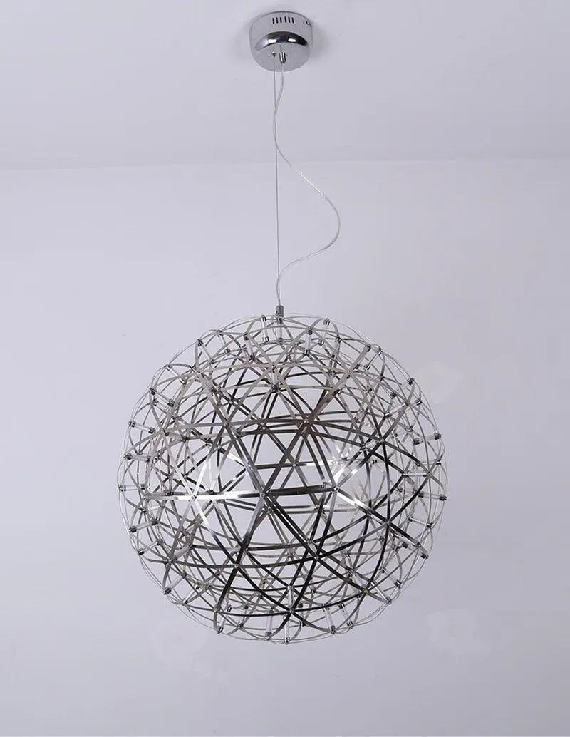 Silver Spark Ball Pendant Light