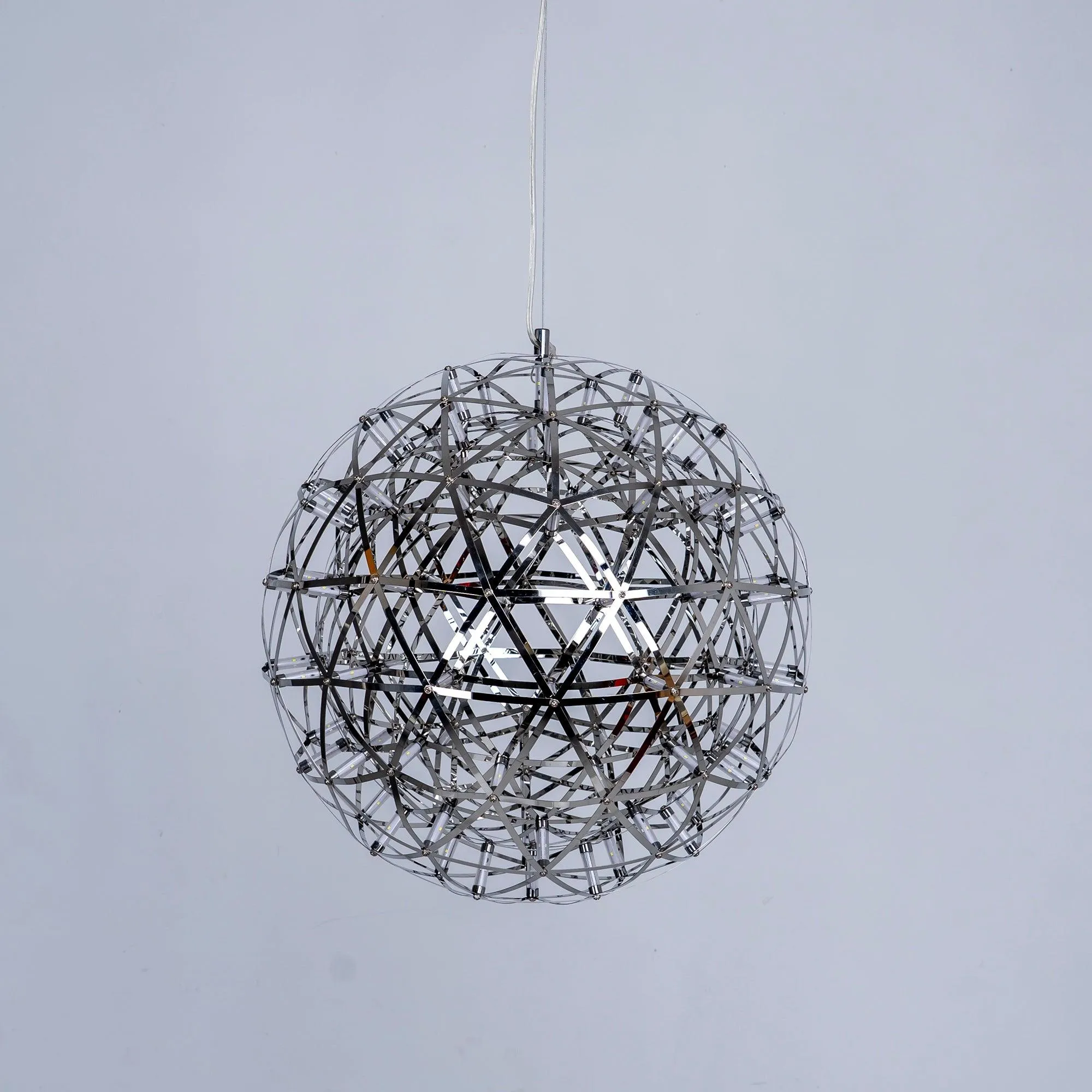 Silver Spark Ball Pendant Light