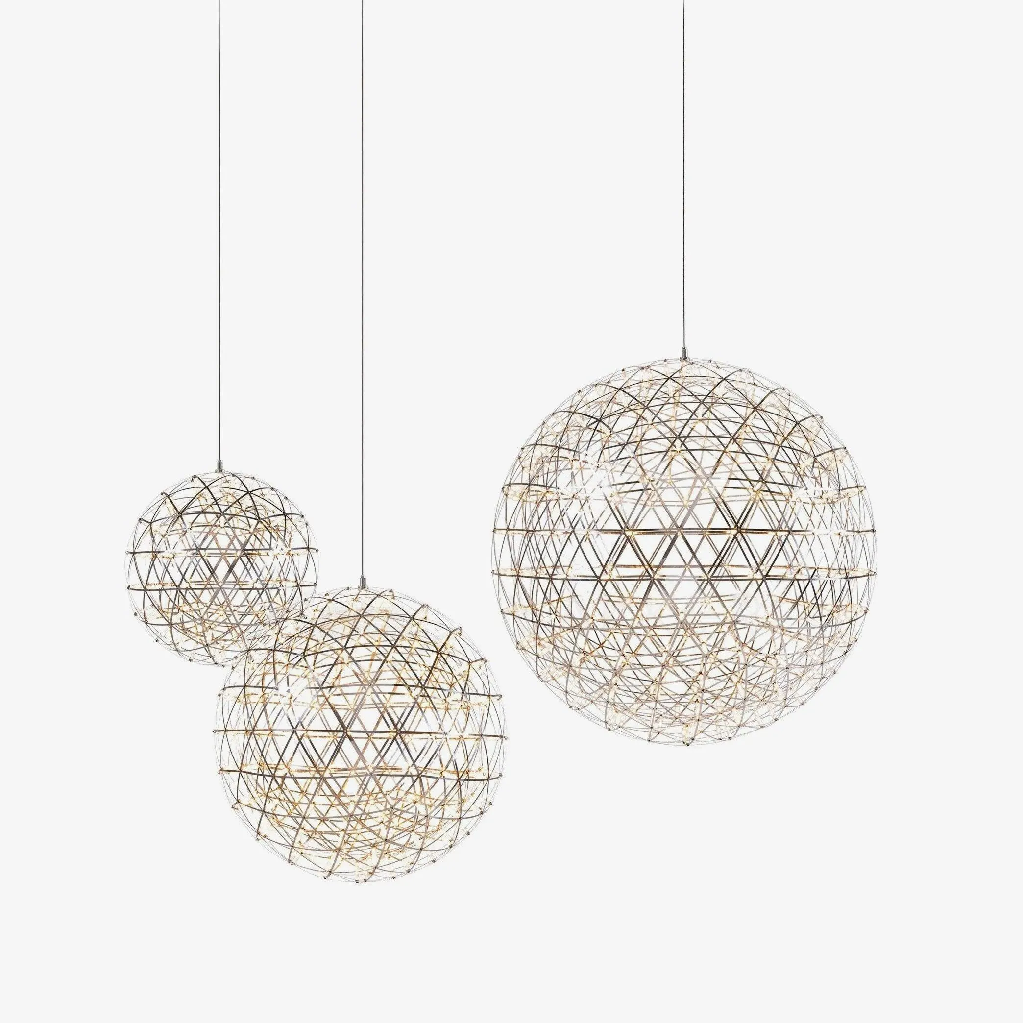 Silver Spark Ball Pendant Light