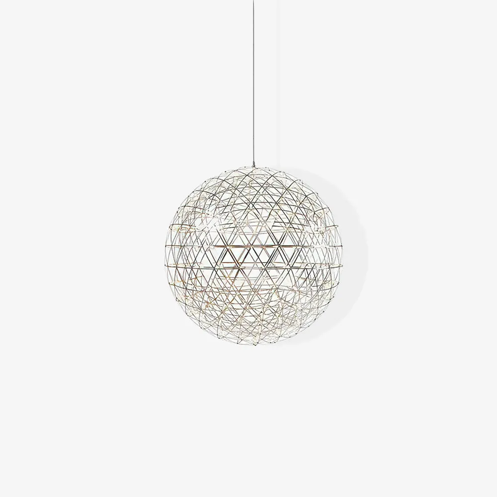 Silver Spark Ball Pendant Light