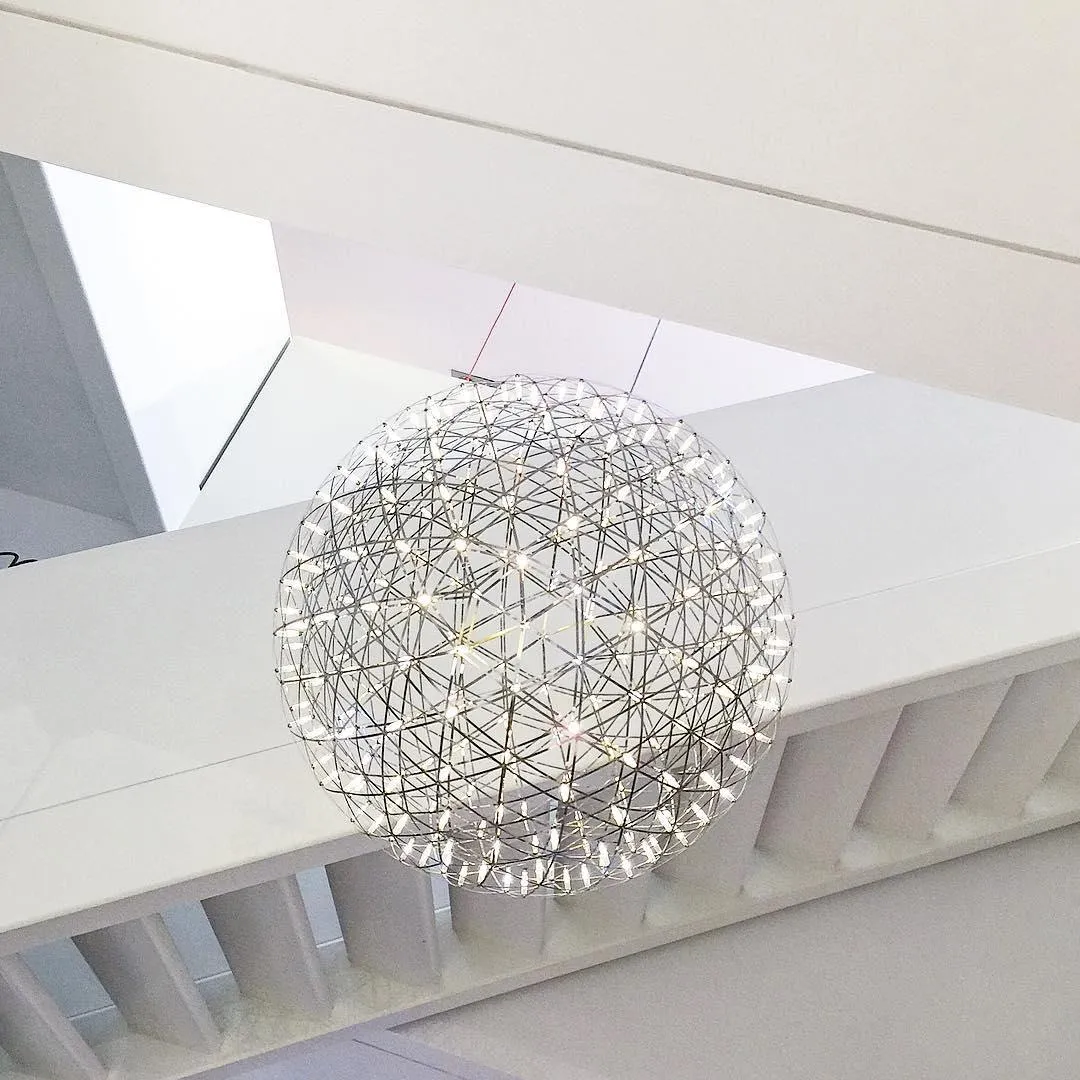 Silver Spark Ball Pendant Light