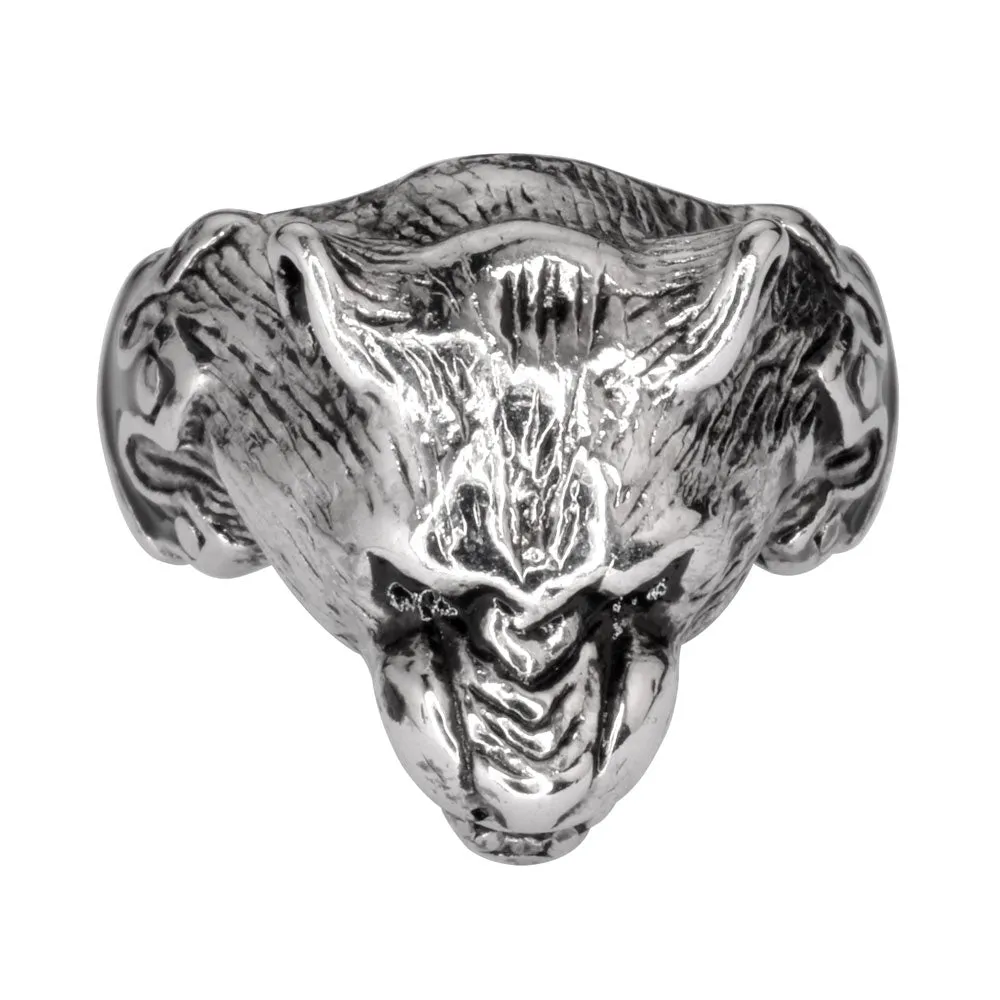 SK1746  Gents Panther Ring Stainless Steel Motorcycle Jewelry  Size 9-14