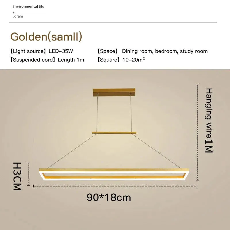 Solis - Modern Rectangle LED Pendant Lights