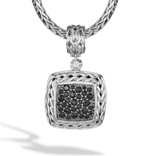 Sterling Silver Black Sapphire Pendant