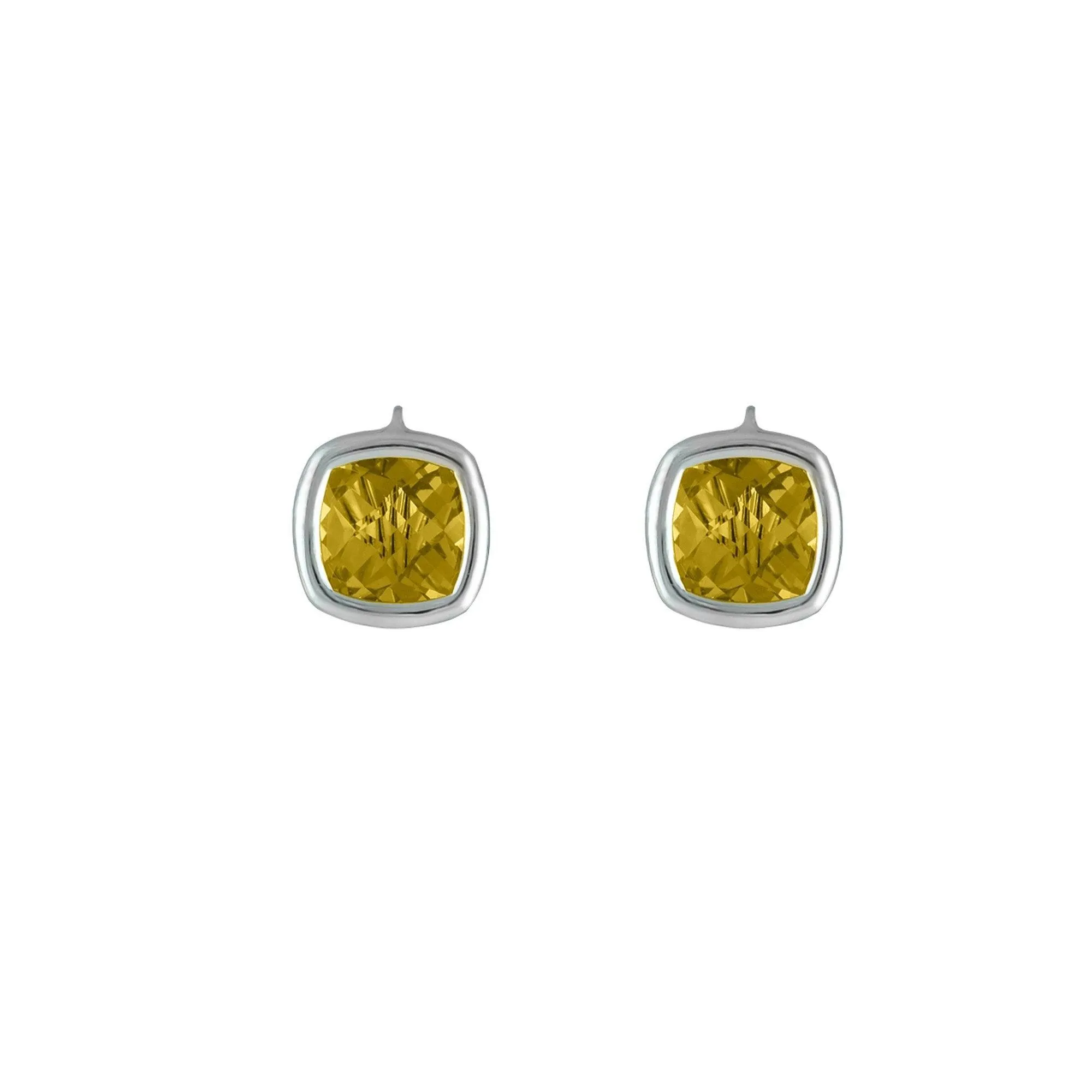 Sterling Silver Citrine Fashion Earrings