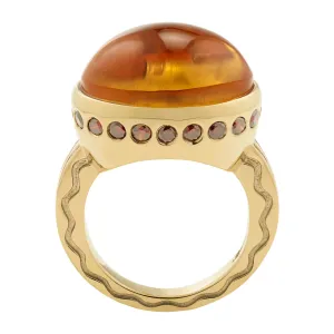 Talas Maderia Citrine Ring