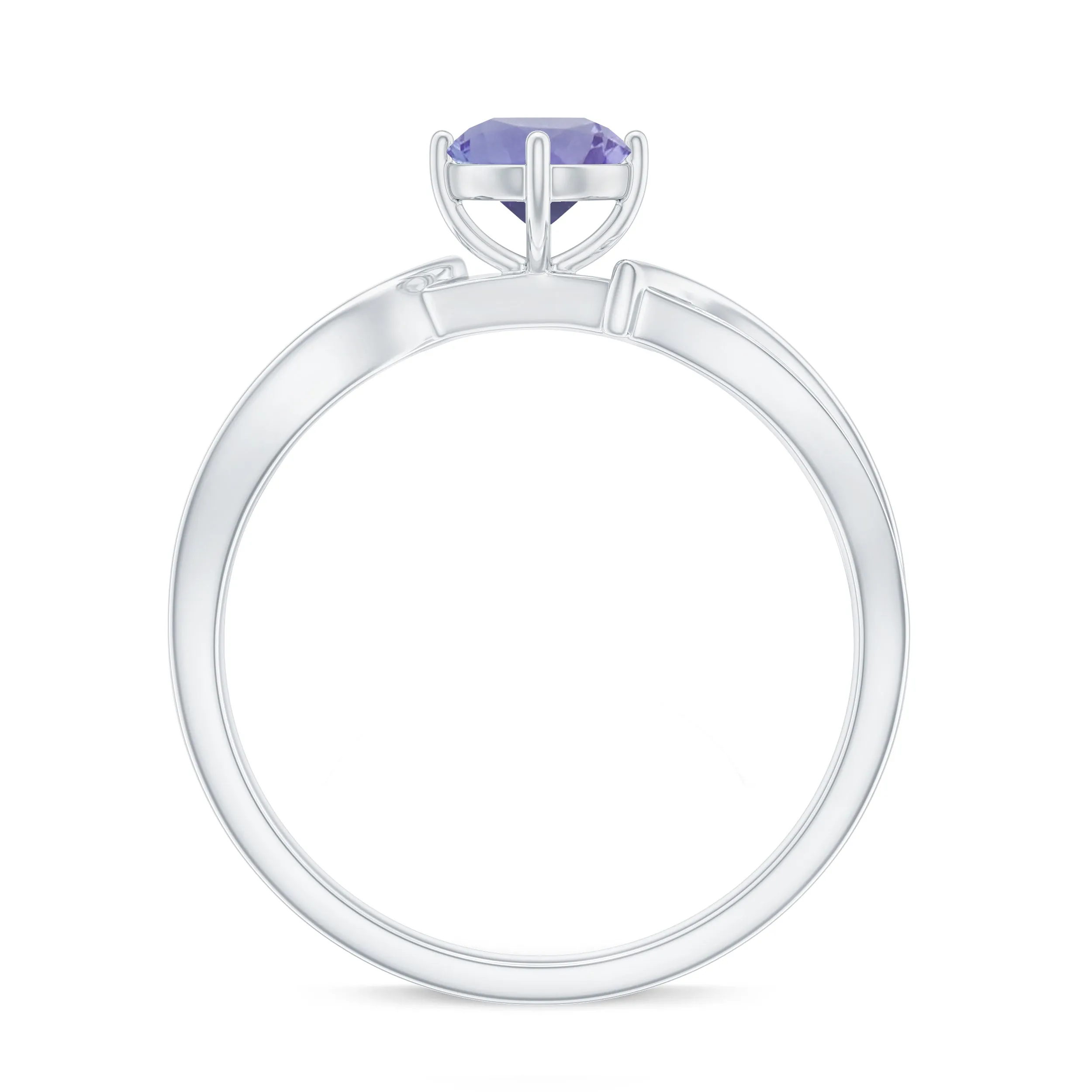 Tanzanite and Diamond Engagement Ring