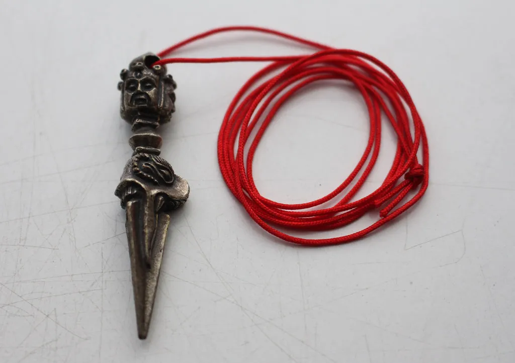 Tibetan Buddhist Ritual Three Face Phurba Pendant