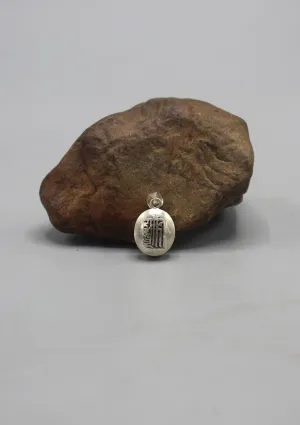 Tibetan  Kalachakra Silver Sterling Pendant