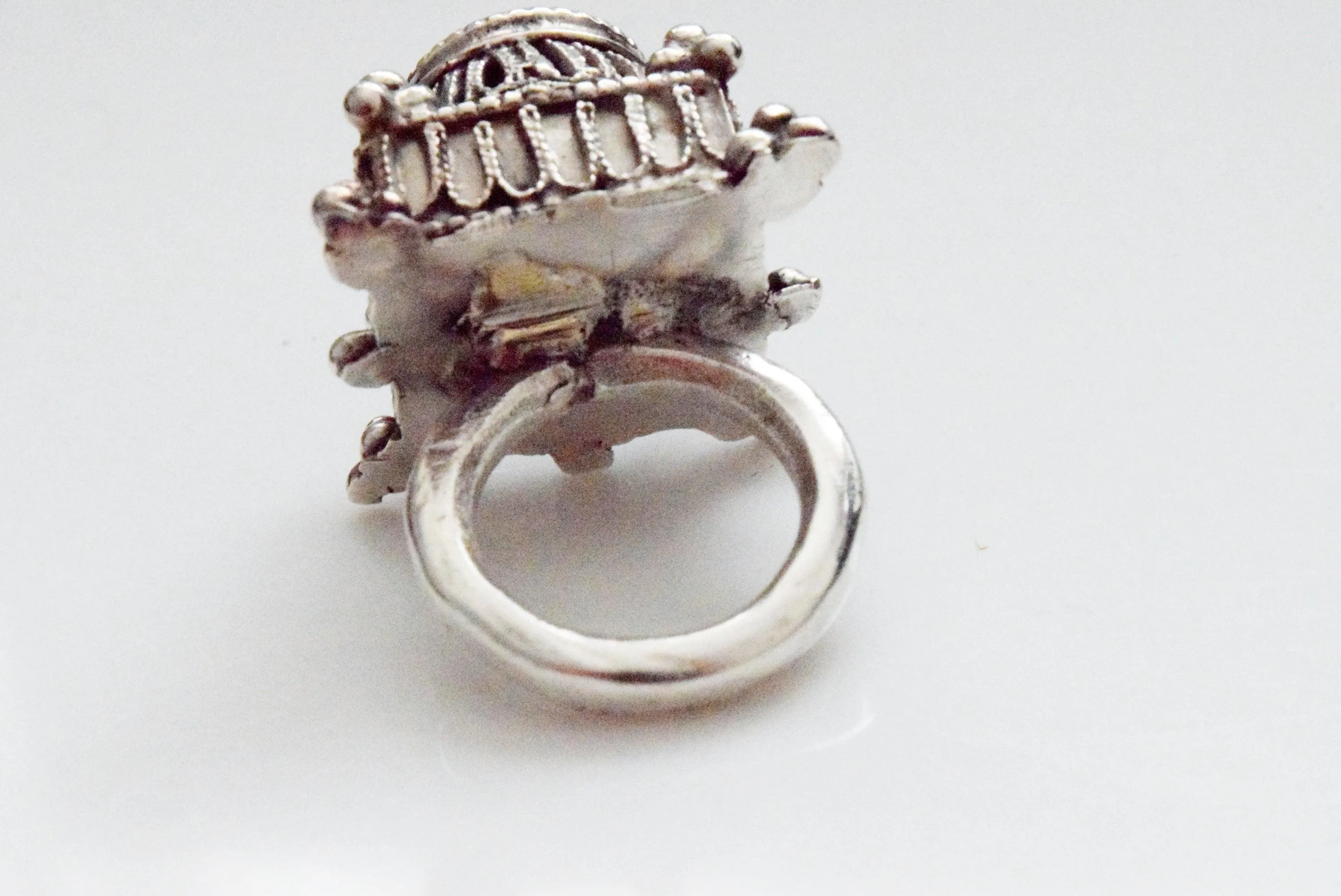 Very Rare Vintage Silver Omani Zar Ring size 6 1/2