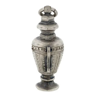 Victorian Sterling Silver Memory Urn Pendant