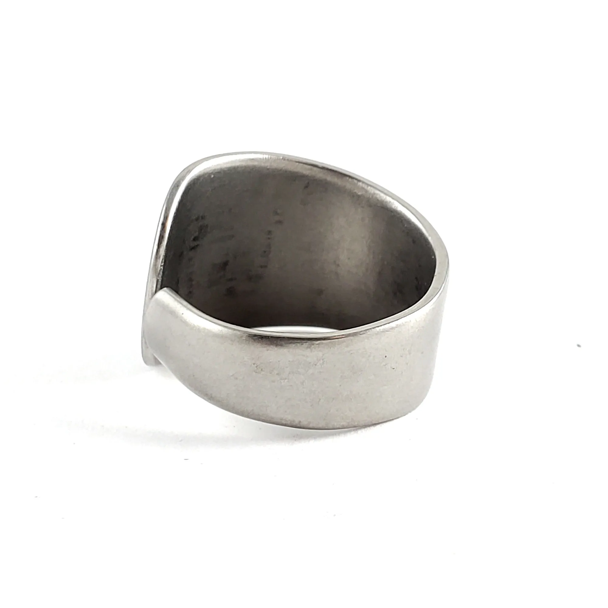 Vintage US Army Military Stainless Steel Spoon Ring